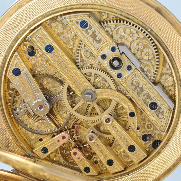 Gold Swiss Lever With Decorative Movement – Circa 1860 — عکس ۷ از رکورد آرشیو WatchMuseum