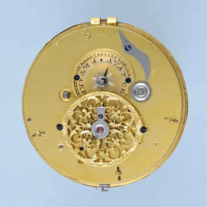 GOLD SWISS VERGE WITH OFFSET DECORATIVE GOLD DIAL – Circa 1820 — عکس ۴ از رکورد آرشیو WatchMuseum