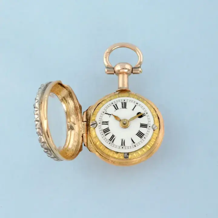 GOLD WATCH AND DIAMOND SET RING MOUNT – 1780 — عکس ۲ از رکورد آرشیو WatchMuseum