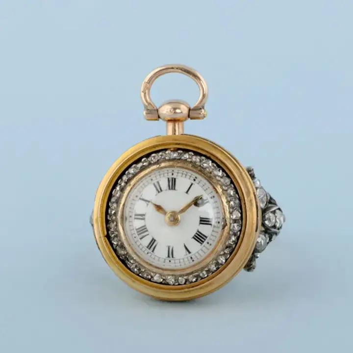 GOLD WATCH AND DIAMOND SET RING MOUNT – 1780 — عکس ۴ از رکورد آرشیو WatchMuseum