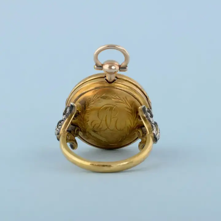 GOLD WATCH AND DIAMOND SET RING MOUNT – 1780 — عکس ۶ از رکورد آرشیو WatchMuseum