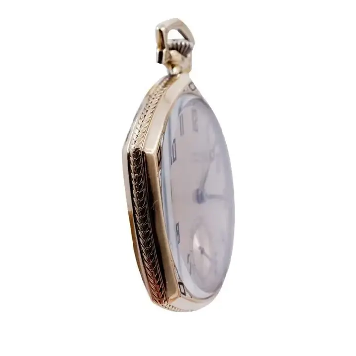 Gruen Yellow Gold Filled Art Deco Pocket Watch with Original Stern Dial – 1920”s — عکس ۵ از رکورد آرشیو WatchMuseum