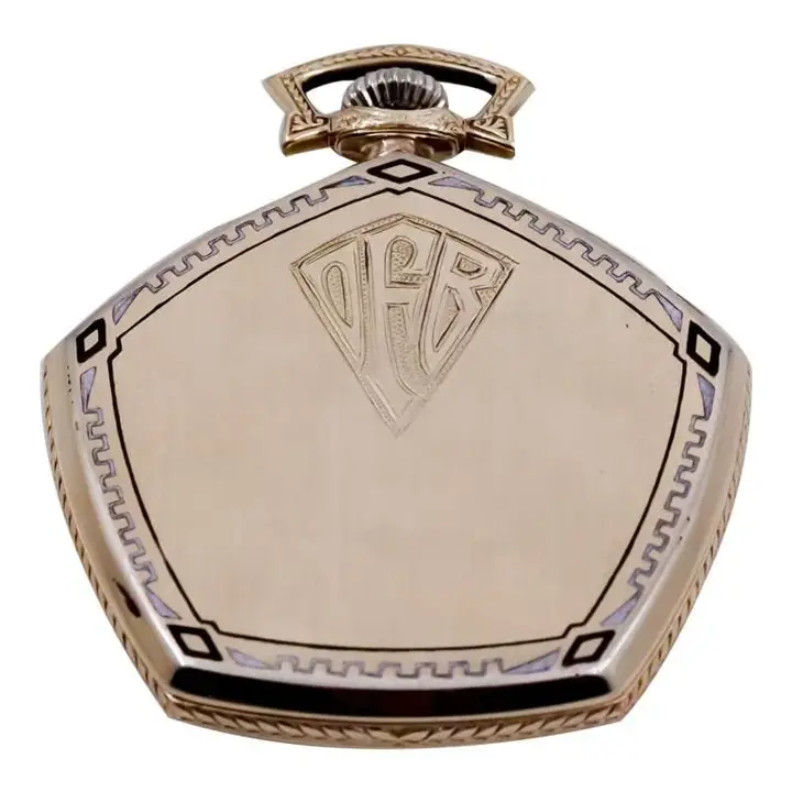 Gruen Yellow Gold Filled Art Deco Pocket Watch with Original Stern Dial – 1920”s — عکس ۷ از رکورد آرشیو WatchMuseum