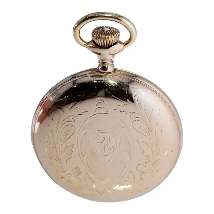 Hamilton Gold Filled Pocket Watch with Kiln Fired Dial – 1916 — عکس ۷ از رکورد آرشیو WatchMuseum