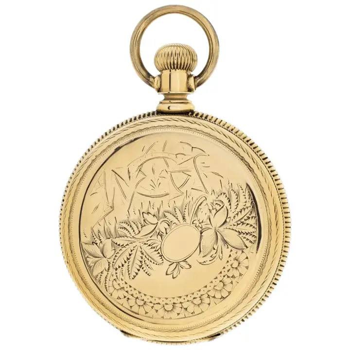 Hamilton Hunter 14k Yellow Gold Pocket Watch – 1886 — عکس ۲ از رکورد آرشیو WatchMuseum
