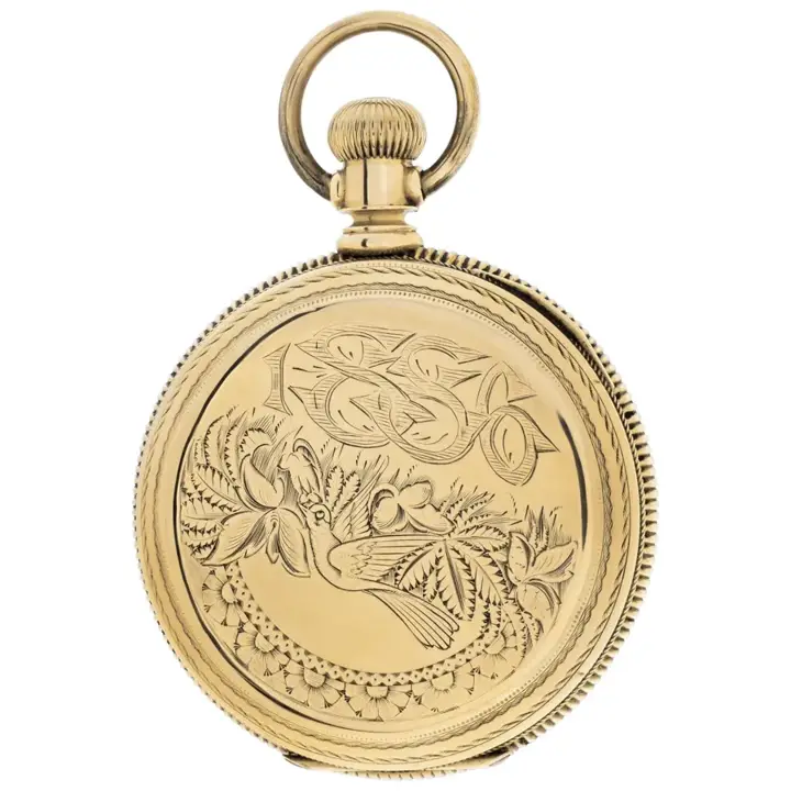 Hamilton Hunter 14k Yellow Gold Pocket Watch – 1886 — عکس ۳ از رکورد آرشیو WatchMuseum
