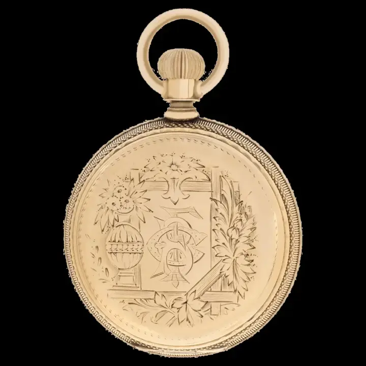 Hamilton Hunter 14k Yellow Gold Pocket Watch – 1886 — عکس ۱ از رکورد آرشیو WatchMuseum