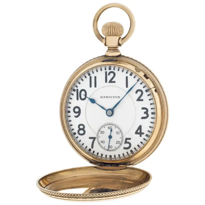Hamilton Hunter 14k Yellow Gold Pocket Watch – 1886 — عکس ۲ از رکورد آرشیو WatchMuseum