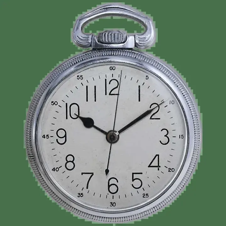 Hamilton Steel Military Timer Pocket Watch – Circa 1940’s — عکس ۱ از رکورد آرشیو WatchMuseum