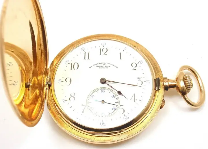 Henry Capt Yellow Gold Chronoautomatic Pocket Watch – 19th Century — عکس ۲ از رکورد آرشیو WatchMuseum