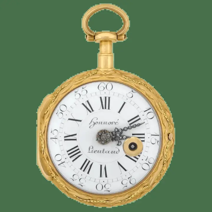 Honnore Lieutaud of Marseille Georgian 18 Karat Gold Diamond Pocket Watch – Circa 1780 — عکس ۱ از رکورد آرشیو WatchMuseum