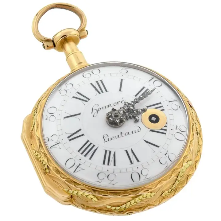 Honnore Lieutaud of Marseille Georgian 18 Karat Gold Diamond Pocket Watch – Circa 1780 — عکس ۳ از رکورد آرشیو WatchMuseum