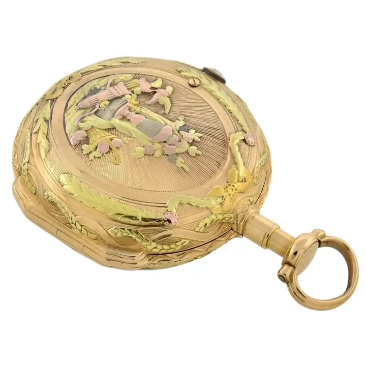 Honnore Lieutaud of Marseille Georgian 18 Karat Gold Diamond Pocket Watch – Circa 1780 — عکس ۵ از رکورد آرشیو WatchMuseum