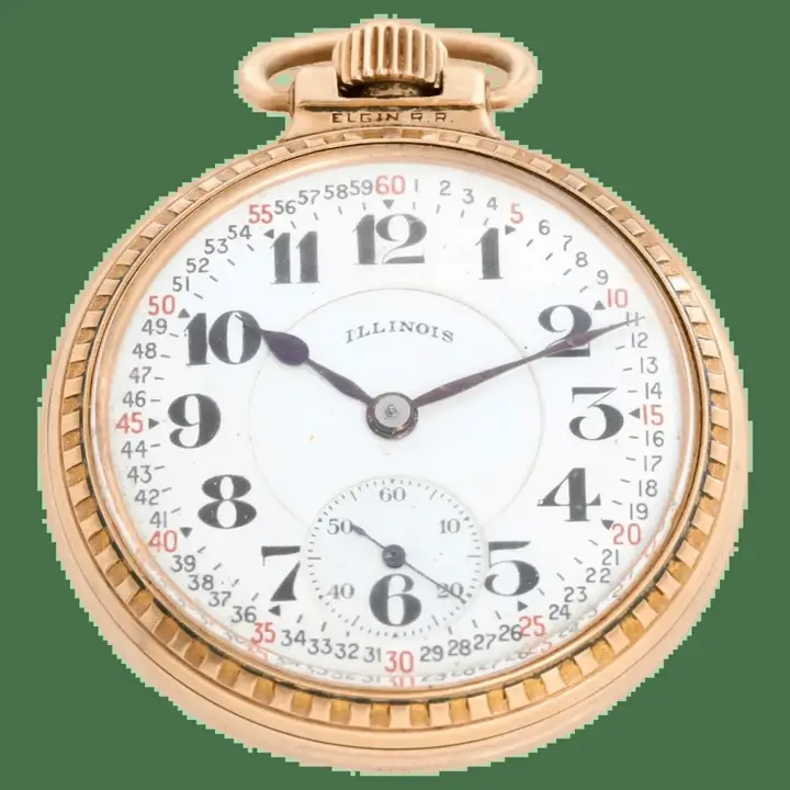 Illinois Railway Gold Filled Pocket Watch – Circa 1923 — عکس ۱ از رکورد آرشیو WatchMuseum