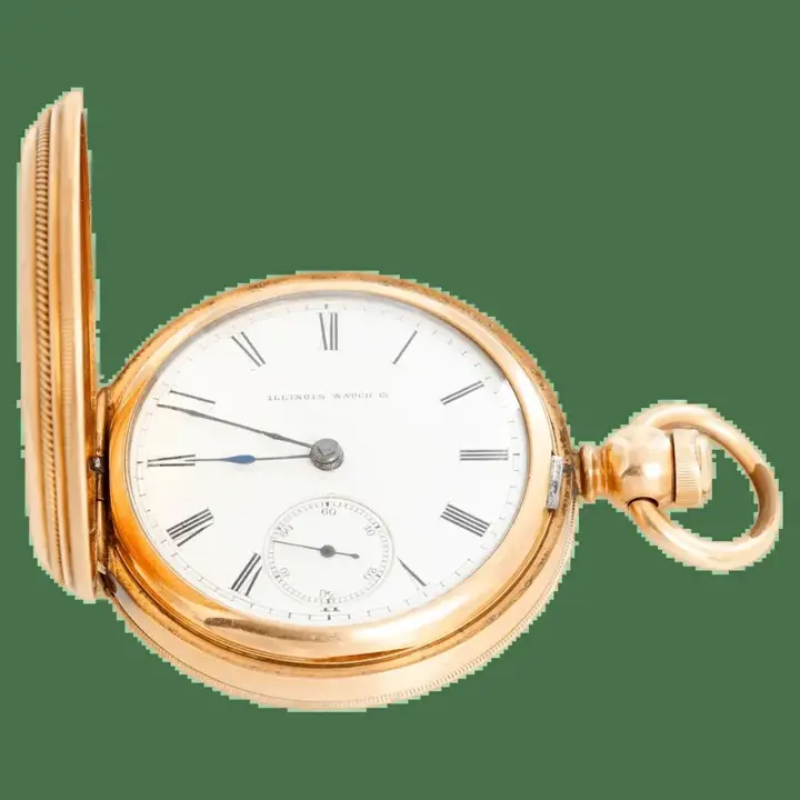 Illinois Watch Co. Currier Gold Filled Pocket Watch – 1880-1881 — عکس ۱ از رکورد آرشیو WatchMuseum