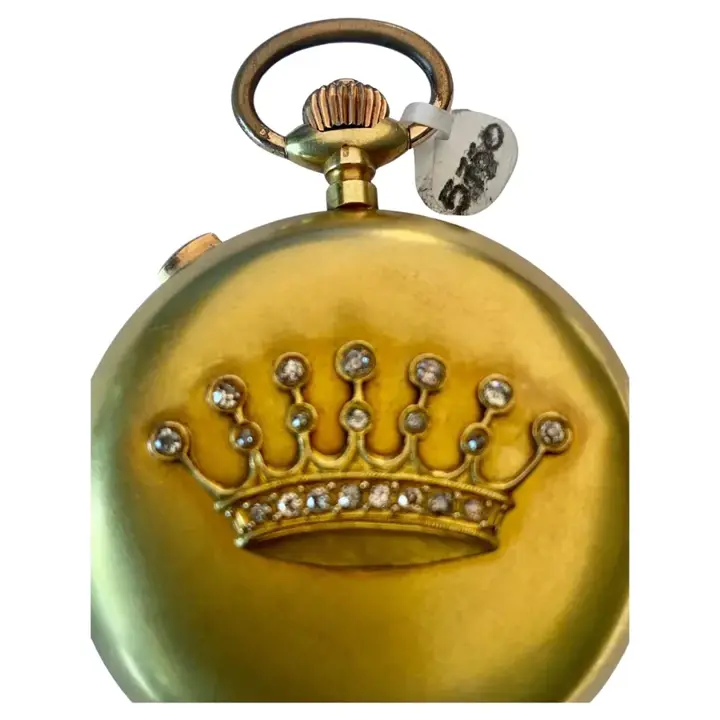 Invicta Diamond Crown 14k Gold Minute Pocket Watch – 1880 — عکس ۳ از رکورد آرشیو WatchMuseum