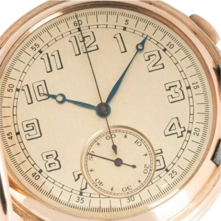 Invicta 14CT Rose Gold Minute Repeated Chronograph Pocket Watch – 1890 — عکس ۲ از رکورد آرشیو WatchMuseum