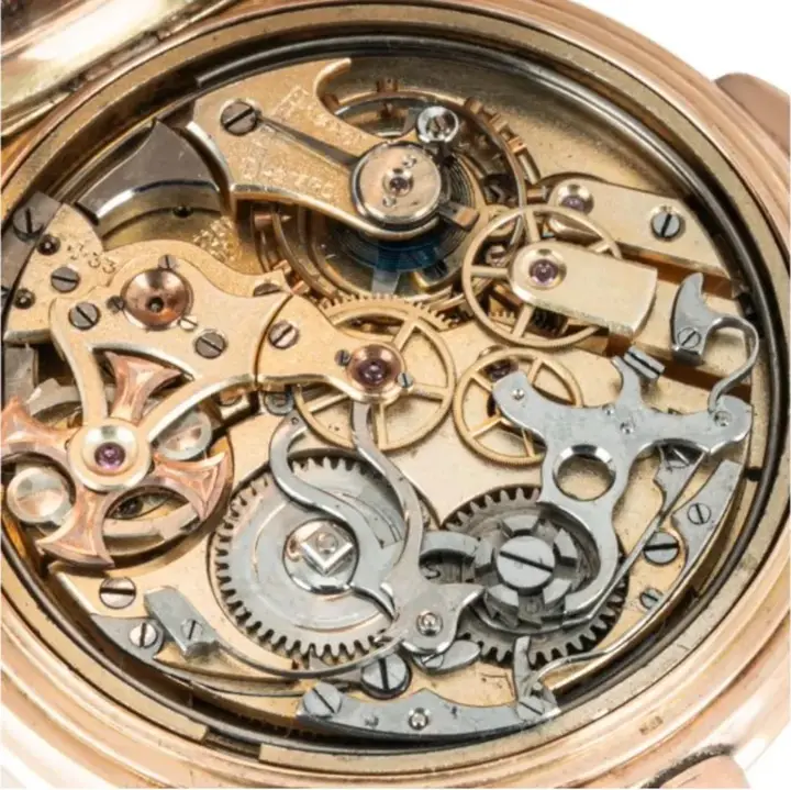 Invicta 14CT Rose Gold Minute Repeated Chronograph Pocket Watch – 1890 — عکس ۳ از رکورد آرشیو WatchMuseum