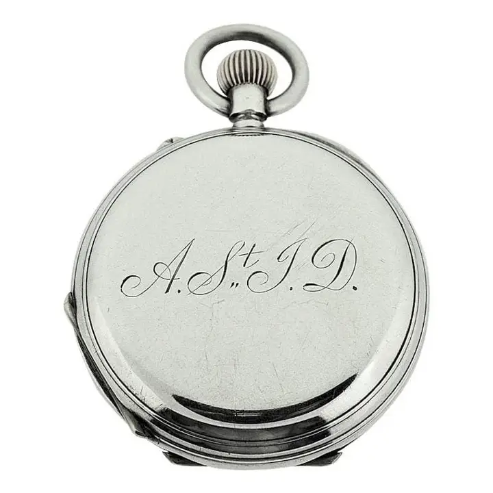 J.W. Benson Sterling Silver Pocket Watch – Circa 1890s — عکس ۵ از رکورد آرشیو WatchMuseum