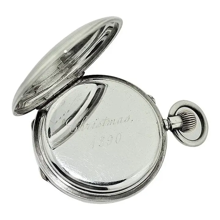 J.W. Benson Sterling Silver Pocket Watch – Circa 1890s — عکس ۶ از رکورد آرشیو WatchMuseum