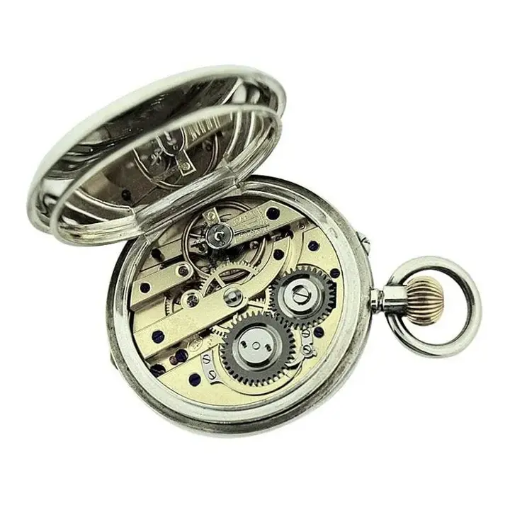 J.W. Benson Sterling Silver Pocket Watch – Circa 1890s — عکس ۷ از رکورد آرشیو WatchMuseum