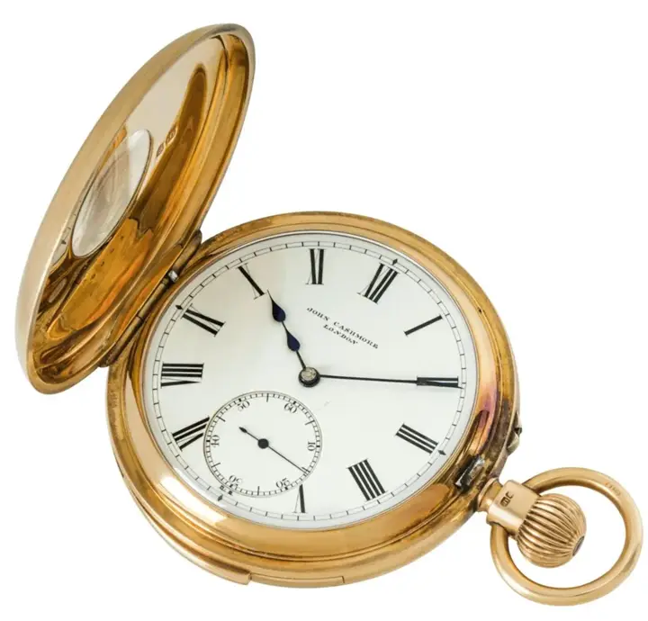 John Cashmore Yellow Gold Half Quarter Repeater Pocket Watch – C1893 — عکس ۳ از رکورد آرشیو WatchMuseum
