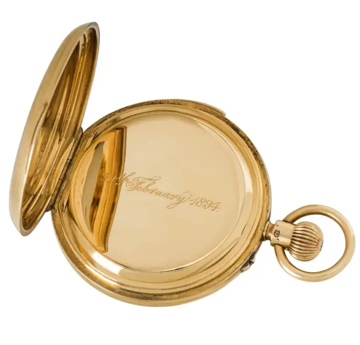John Cashmore Yellow Gold Half Quarter Repeater Pocket Watch – C1893 — عکس ۴ از رکورد آرشیو WatchMuseum