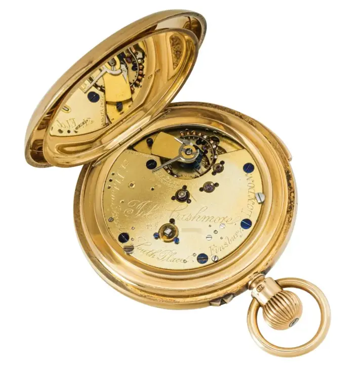 John Cashmore Yellow Gold Half Quarter Repeater Pocket Watch – C1893 — عکس ۵ از رکورد آرشیو WatchMuseum