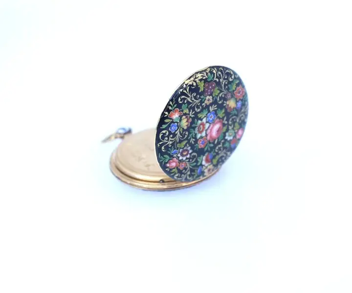 Ladies Pendant Le Roy Enamel Gold French Pocket Watch – 1890 — عکس ۷ از رکورد آرشیو WatchMuseum