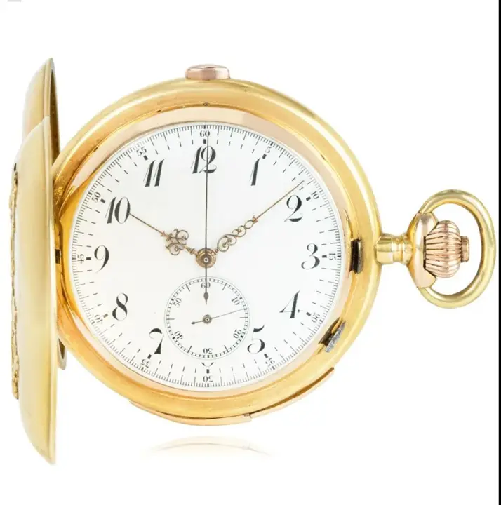 Lever Minute Repeater Chronograph Pocket Watch – C1890 — عکس ۲ از رکورد آرشیو WatchMuseum