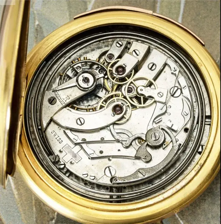 Lever Minute Repeater Chronograph Pocket Watch – C1890 — عکس ۴ از رکورد آرشیو WatchMuseum