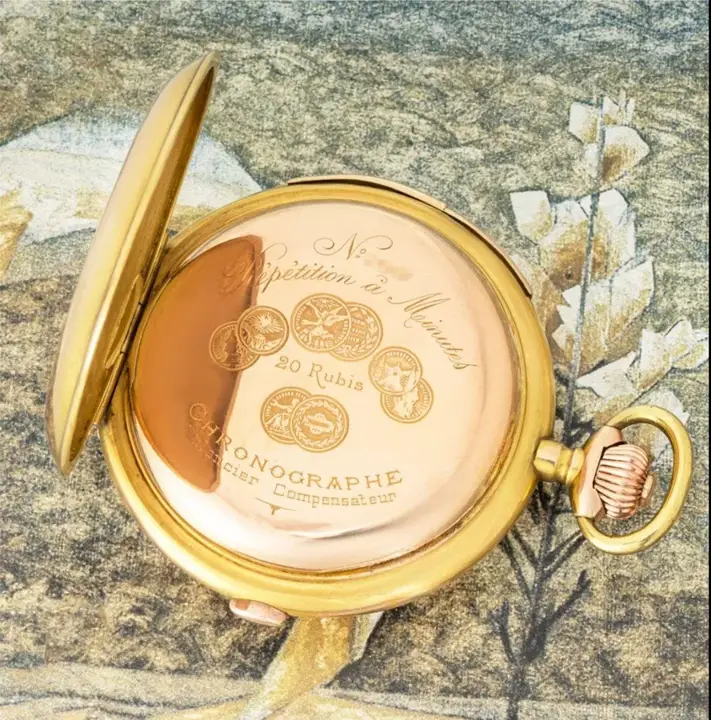 Lever Minute Repeater Chronograph Pocket Watch – C1890 — عکس ۵ از رکورد آرشیو WatchMuseum