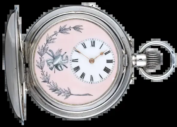 Large Musical Silver Hunter – Circa 1900 — عکس ۱ از رکورد آرشیو WatchMuseum