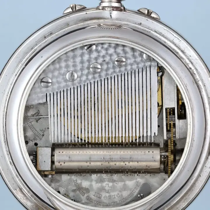 Large Musical Silver Hunter – Circa 1900 — عکس ۴ از رکورد آرشیو WatchMuseum