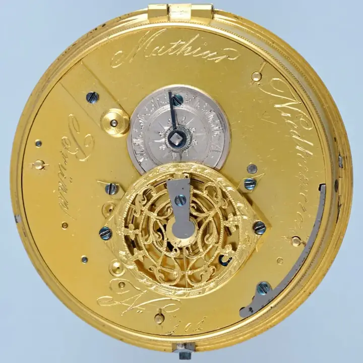 SILVER AND HORN CALENDAR VERGE – Circa 1790 — عکس ۵ از رکورد آرشیو WatchMuseum