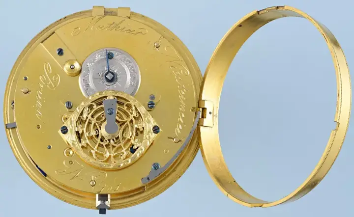 SILVER AND HORN CALENDAR VERGE – Circa 1790 — عکس ۶ از رکورد آرشیو WatchMuseum