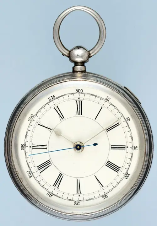 Large Silver Swiss Centre Seconds Chronograph – 1894 — عکس ۱ از رکورد آرشیو WatchMuseum