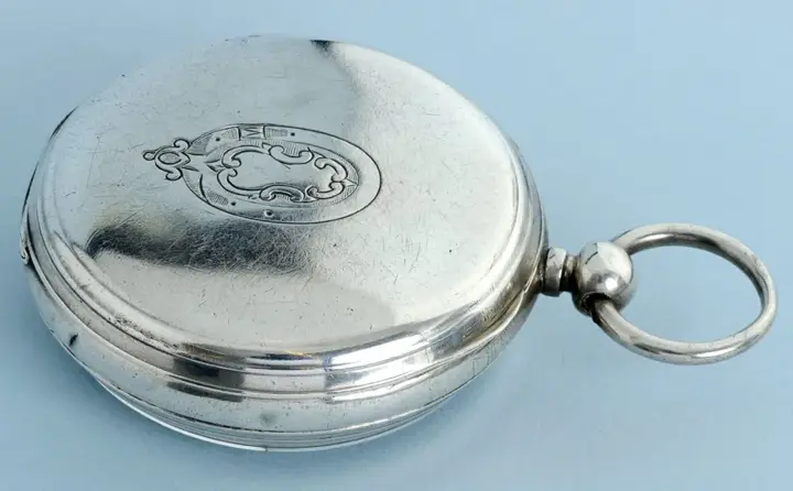 Large Silver Swiss Centre Seconds Chronograph – 1894 — عکس ۲ از رکورد آرشیو WatchMuseum