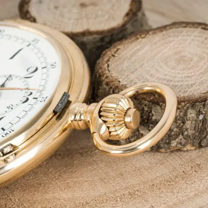 Longines 18CT Gold Chronograph Pocket Watch – C1900s — عکس ۴ از رکورد آرشیو WatchMuseum