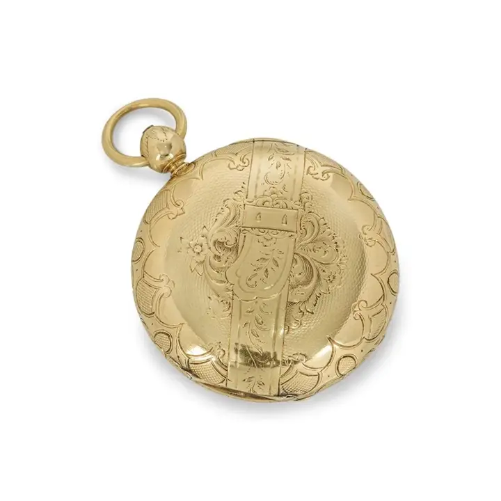 Massive Yellow Gold Keywind Fusee Railway Timepiece – 1849 — عکس ۶ از رکورد آرشیو WatchMuseum
