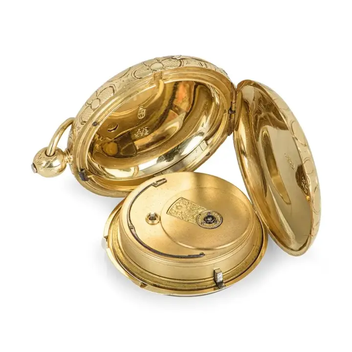 Massive Yellow Gold Keywind Fusee Railway Timepiece – 1849 — عکس ۷ از رکورد آرشیو WatchMuseum