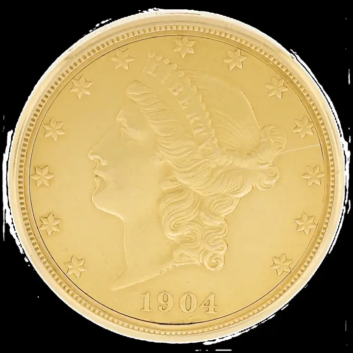 Mauboussin 18k Gold Hidden Pocket Watch in Double Eagle 20 Dollar Liberty Coin – 1950 — عکس ۱ از رکورد آرشیو WatchMuseum