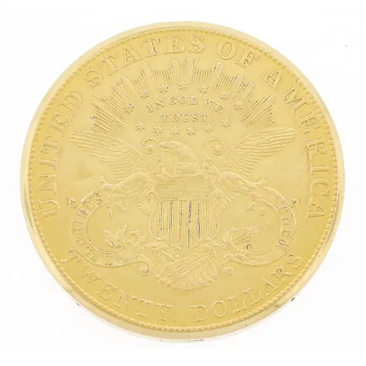 Mauboussin 18k Gold Hidden Pocket Watch in Double Eagle 20 Dollar Liberty Coin – 1950 — عکس ۵ از رکورد آرشیو WatchMuseum