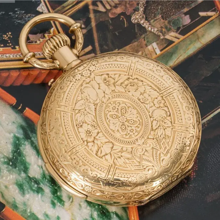Montandon Freres 18CT Gold Engraved Lever Minute Repeater – 1880 — عکس ۸ از رکورد آرشیو WatchMuseum