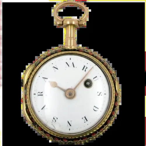 Paris verge in a gold and enamel case – C1790 — عکس ۱ از رکورد آرشیو WatchMuseum