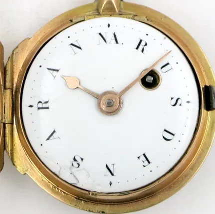 Paris verge in a gold and enamel case – C1790 — عکس ۶ از رکورد آرشیو WatchMuseum
