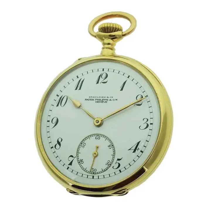Patek Philippe 18 Karat Yellow Gold Watch with Enamel Dial – 1900 — عکس ۴ از رکورد آرشیو WatchMuseum