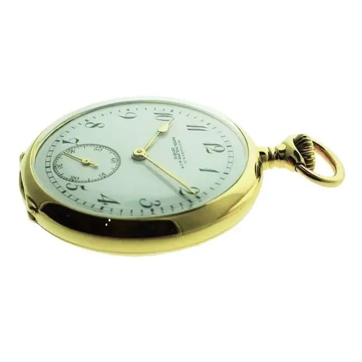 Patek Philippe 18 Karat Yellow Gold Watch with Enamel Dial – 1900 — عکس ۵ از رکورد آرشیو WatchMuseum