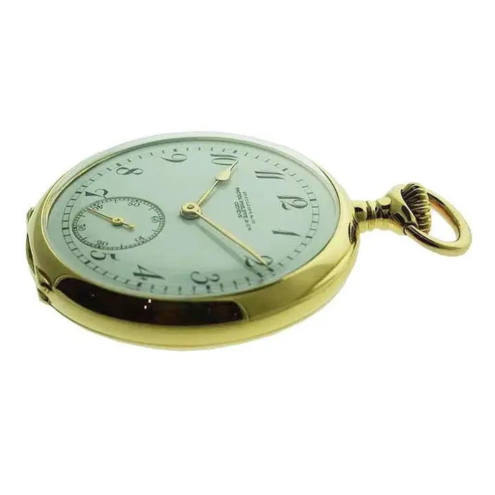 Patek Philippe 18 Karat Yellow Gold Watch with Enamel Dial – 1900 — عکس ۶ از رکورد آرشیو WatchMuseum