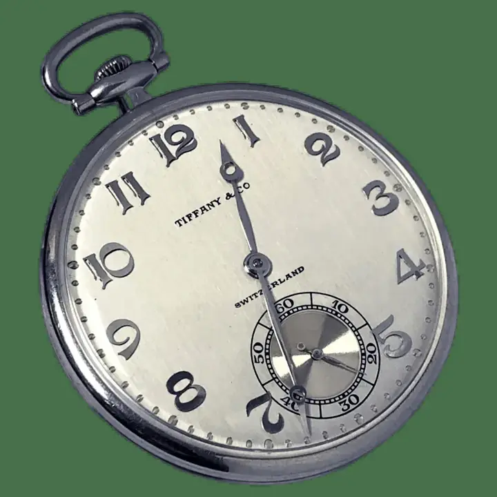 Patek Philippe for Tiffany & Company Platinum Gents Pocket Watch – 1930 — عکس ۱ از رکورد آرشیو WatchMuseum